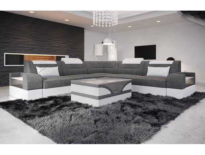 Couch Trivento L-Form in Stoff