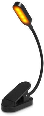 United USB Clip Desk Lamp With 9 LEDs Portable Eye Protection Reading Light black