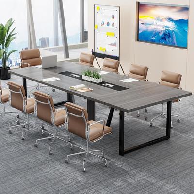 Bluebell "8FT Conference Table for 8-10 People, 94.5"" Large Meeting/ Training/ Boardroom Table with Cable Grommets"