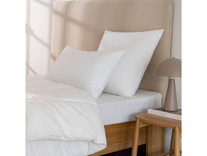 Oreiller fibre sensation duvet confort ferme - Blancheporte