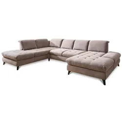 Wohnlandschaft Trento Stoff Violett Flieder