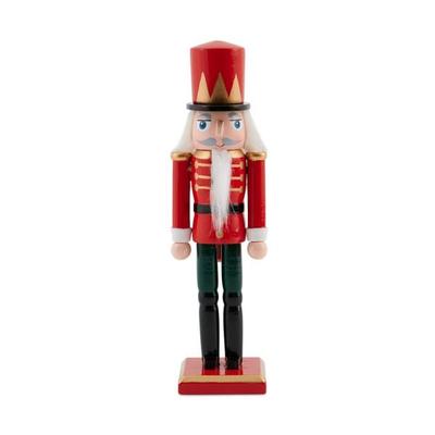 Nussknacker Holz 18 cm rot