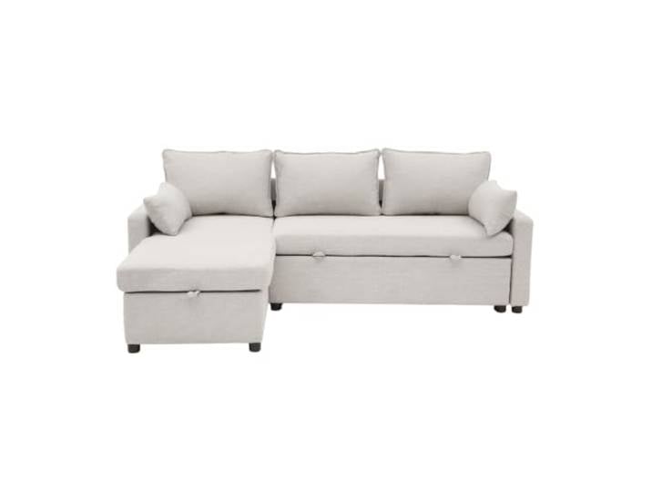 Louison Schlafsofa, 3-Sitzer, Stoff, mit Ottomane, L 219 cm