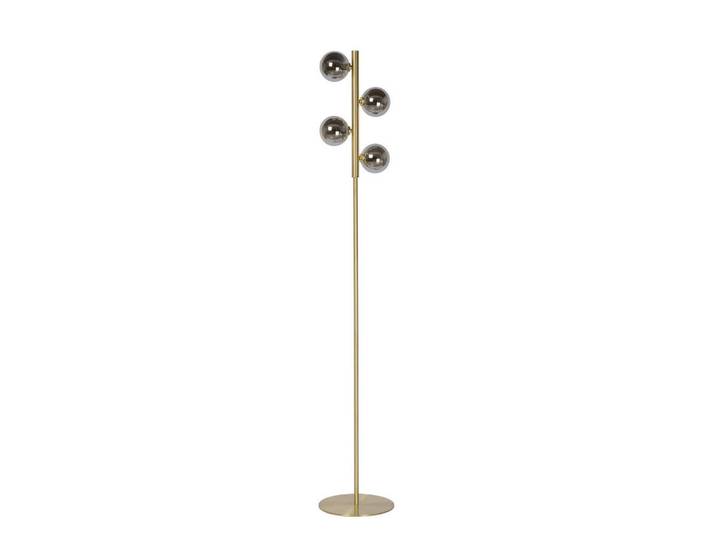 Lucide Stehleuchte Tycho, Hellgrau, Glas, 25x154x26 cm, RoHS, Reach, Schnurschalter, Lampen & Leuchten, Innenbeleuchtung, Stehlampen, Stehlampen