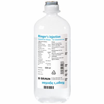 Ringer Lactat n.Hartm.B.Braun Ecofl.Plus Inf.-Lsg. 10x500 ml Infusionslösung