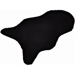 Kunstfell FLAUSCH (LB 80x50 cm) - schwarz - LB 80x50 cm