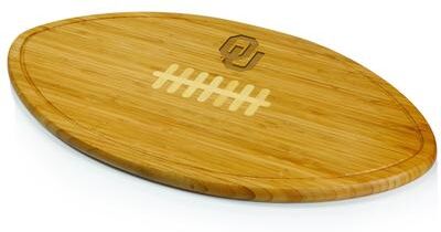 Toscana Picnic Time Kickoff University of Oklahoma Sooners Engraved Natural Wood Cutting Board