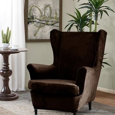 Samt-Stretch-Ohrensesselbezug, Spandex-Sesselbezug, Ohrensessel-Überzug, Sofabezug für Hunde und Haustiere, waschbarer Sofa-Möbelschutz, IKEA Strandmon-Stuhl