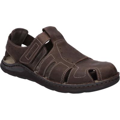 Sandale JOSEF SEIBEL "Maverick 01, mocca", Herren, Gr. 42, braun (mocca), Obermaterial: 100% Rindsleder Leather cow., Schuhe Sandale
