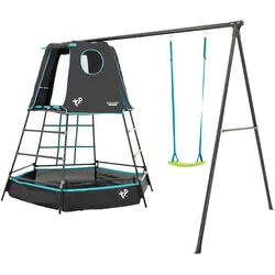Tchibo - Kletterturm »Explorer« mit Schaukel - schwarz