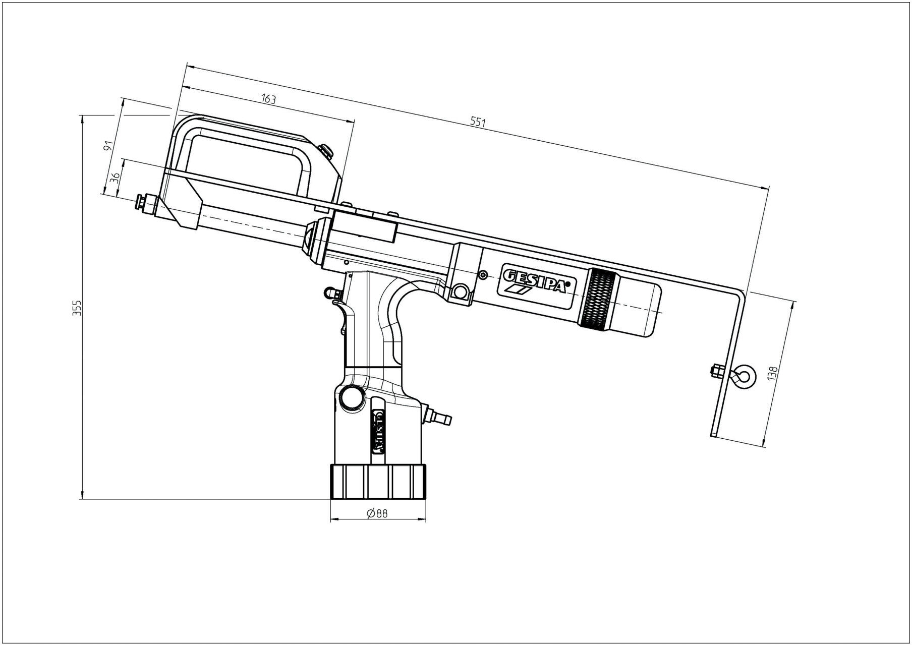 Gesipa Magazinniet-Setzgerät TAURUS 1 Speed Rivet Axial eco (1457692)