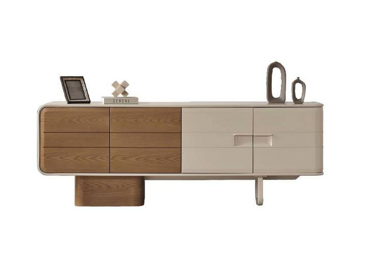 JVmoebel Sideboard Weißes modernes Holzmöbel mit luxuriösem Design (Sideboard), Made in Europa