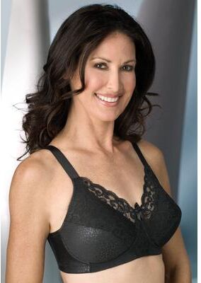 Plus Size Women's Alluring Masectomy Bra by Jodee in Black (Size 34 D)