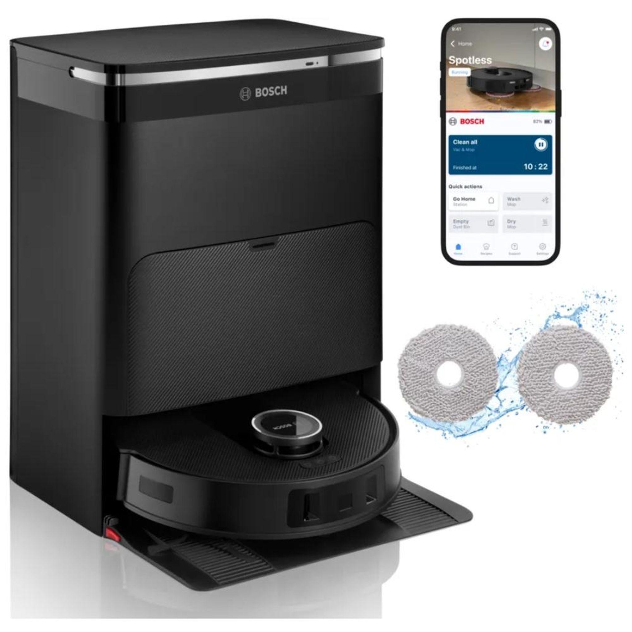 Bosch BCRDW3B, Beutellos, Schwarz, Rund, Staubbeutel, Ladend, Purification, 75 dB