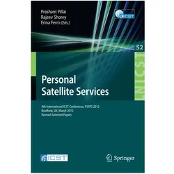 Personal Satellite Services, Fachbücher von Prashant Pillai, Rajeev Shorey, Erina Ferro