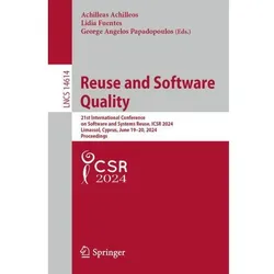Reuse and Software Quality, Fachbücher
