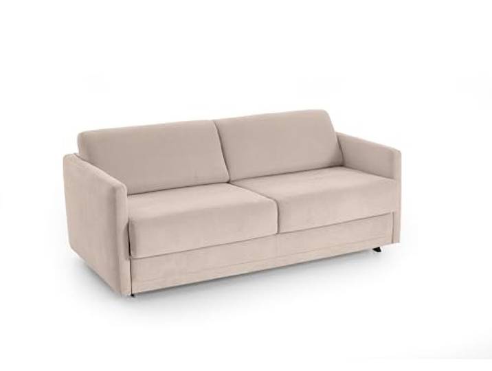ATLANTIC home collection Schlafsofa Limone, hochwertig gepolstert, beige, Dauerschläfer mit 140/200 Liegefläche, 193x93x90 cm (BxTxH)