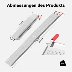 Wiltec, Garagenausstattung, Auffahrrampe