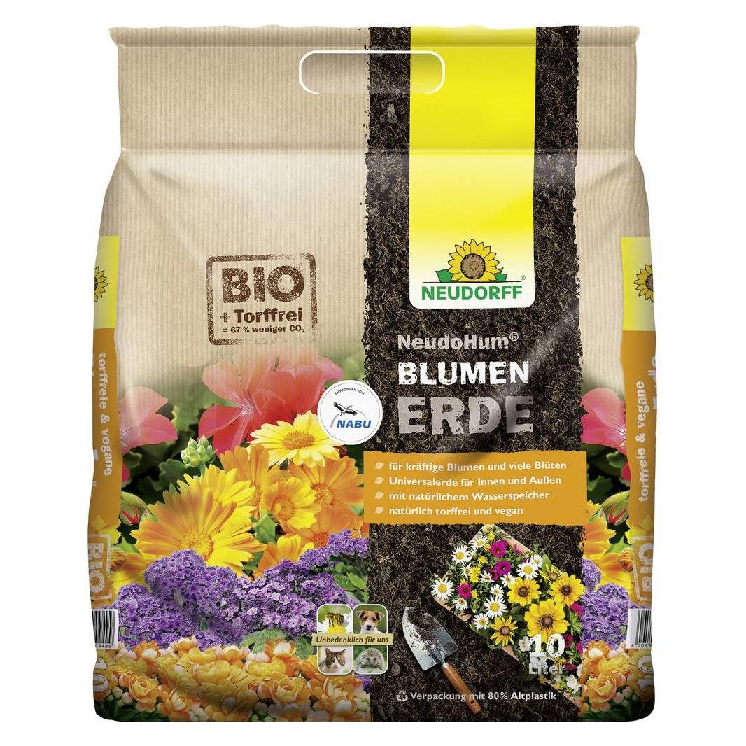Neudorff NeudoHum BlumenErde (10 l, Erde ohne Torf) (00977)