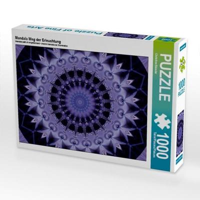 CALVENDO Puzzle Mandala Weg der Erleuchtung 1000 Teile Puzzle quer | 1000 Teile Lege-Größe 64 × 48 cm Foto-Puzzle für glückliche Stunden