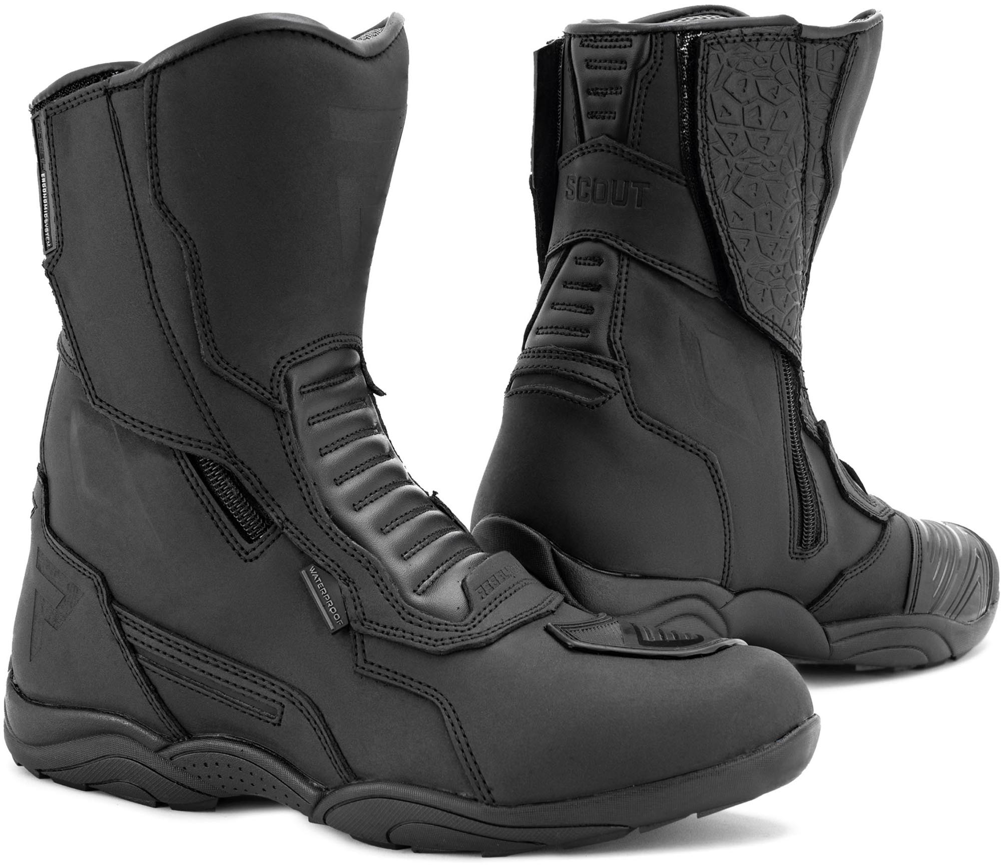 Rebelhorn Scout wasserdichte Motorrad Stiefel RH-BOT-SCOUT-01F-39