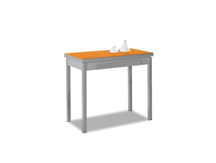 ASTIMESA Buchart: Küchentisch, Metall, Orange, 90 x 50 cm