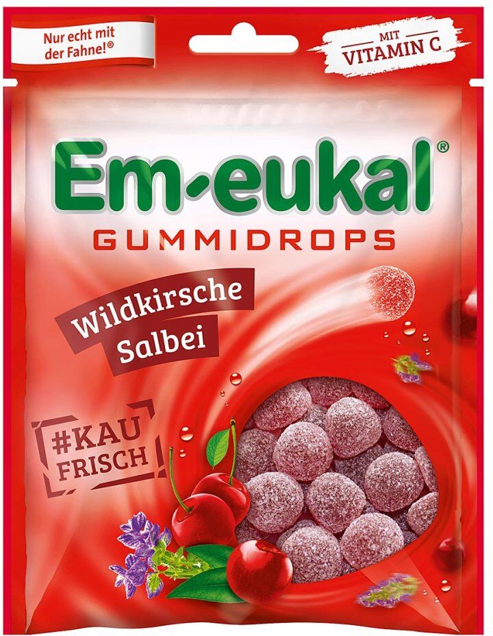 Em Eukal Gummidrops Wildkirsche-salbei zuckerhalt.