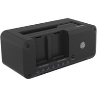 IB-2924MSCL-C31, Dockingstation schwarz, 2,5"/3,5" SATA, M.2 NVMe