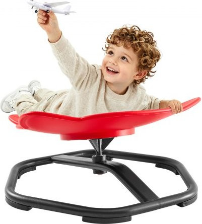 VEVOR sensorische draaistoel voor kinderen met autisme en ADHD, rood, 520 x 500 mm