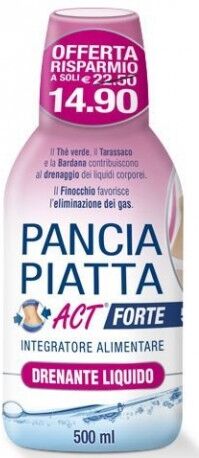 F&f Linea Act Pancia Piatta Act Forte Drenante Liquido 500ml