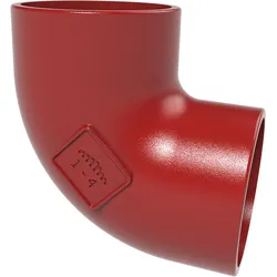 SML-Bogen DN 125, 88 Grad