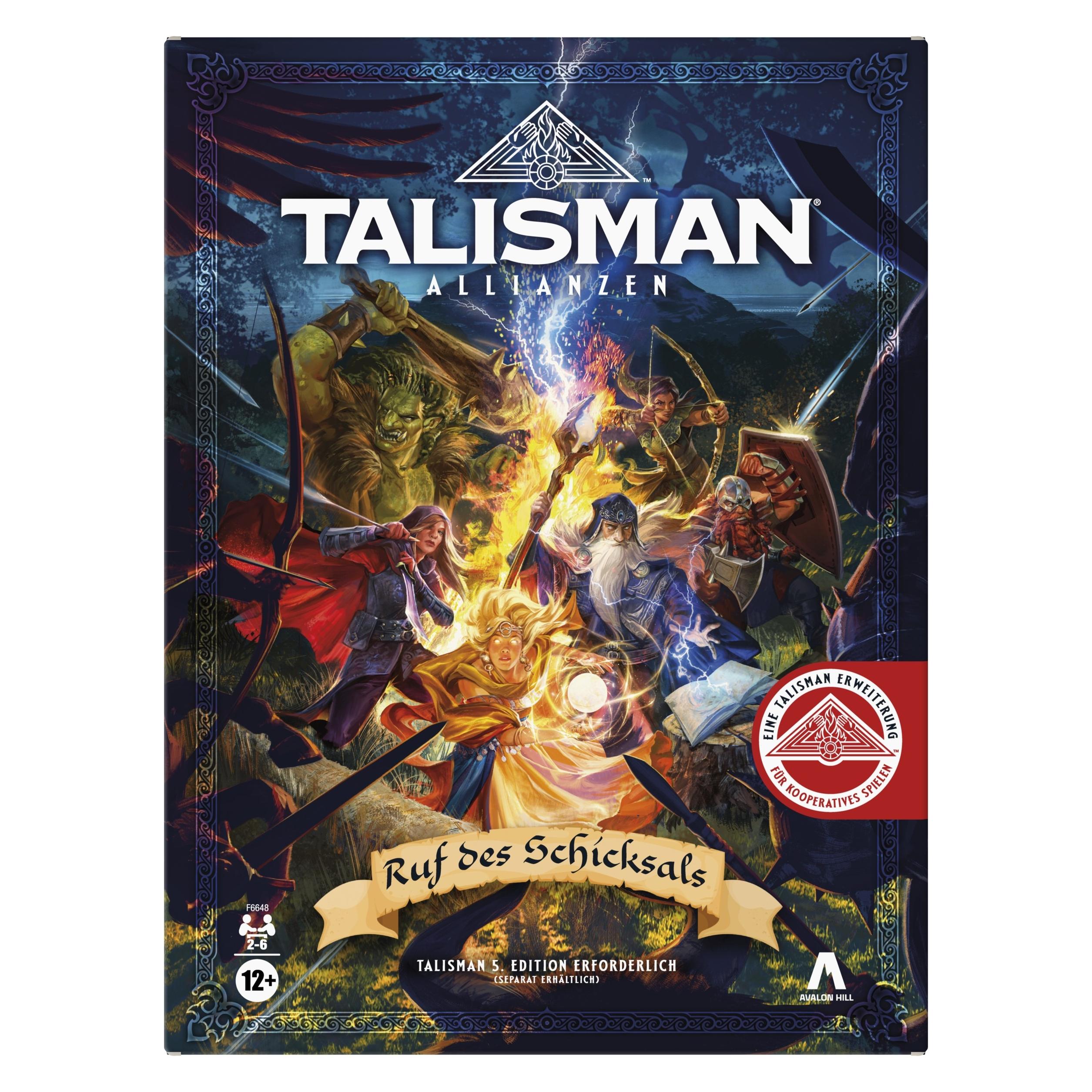 Hasbro Talisman: Allianzen Brettspiel-Erweiterung Ruf des Schicksals *Deutsche Version* (Deutsch, 2 - 6 Spieler) (F6648100)
