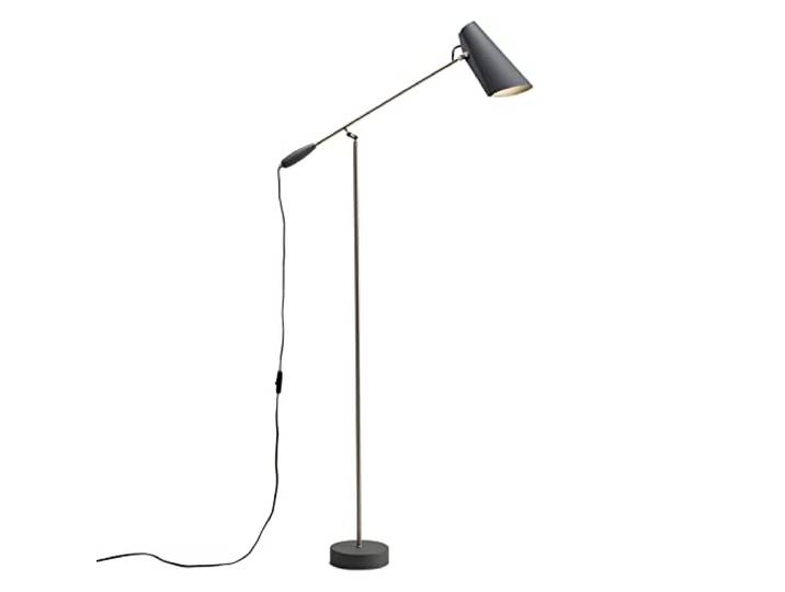 Northern Birdy Floor Lampadaire Gris Aluminium/Acier 133 x 67 cm