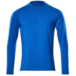 MASCOT Herren Langarmshirt Azurblau S - 20181-959-91-SONE - Azurblau