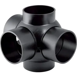 Geberit PE Kugelabzweig 88,5Gr dreifach Anschlüsse 90Gr versetzt d125/110