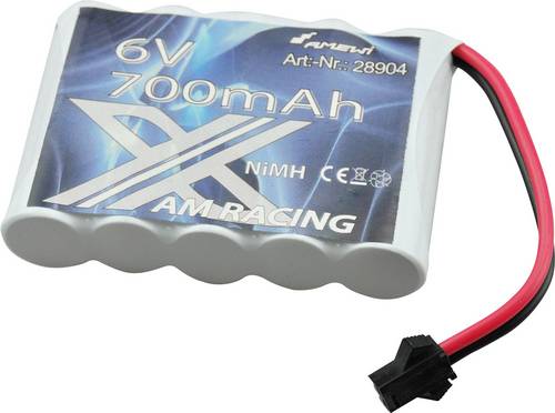 Amewi Modellbau-Akkupack (NiMh) 6 V 700 mAh Zellen-Zahl: 5 Stick Micro-Car-Buchse
