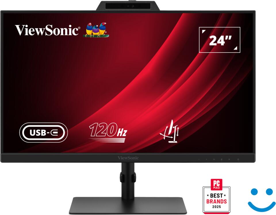 ViewSonic VG2441V Monitor mit Windows Hello-zertifizierter Webcam 60,96 cm (24")
