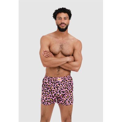 Boxershorts LOUSY LIVIN "Leroy", Herren, Gr. S, braun, 100% Baumwolle, Unterhosen, im angesagten Leo-Design