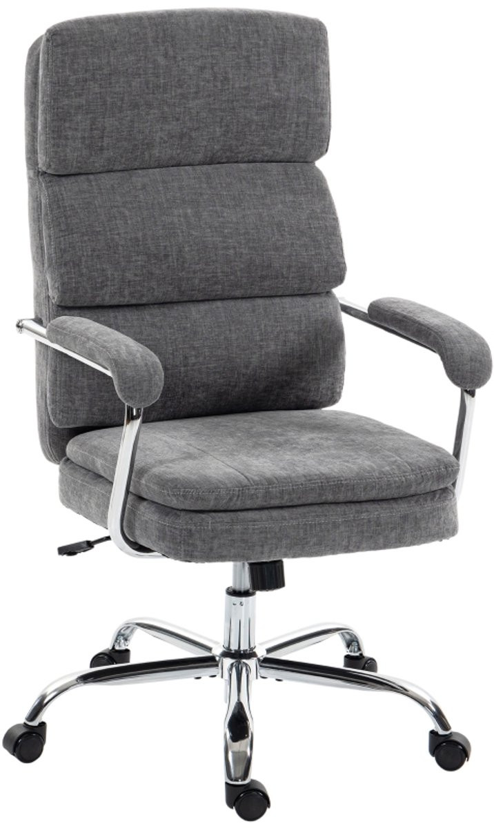 Clruro Bureaustoel - 360° Draaibare Homeoffice Schrijfstoel - Hoogteverstelbaar - Grijs