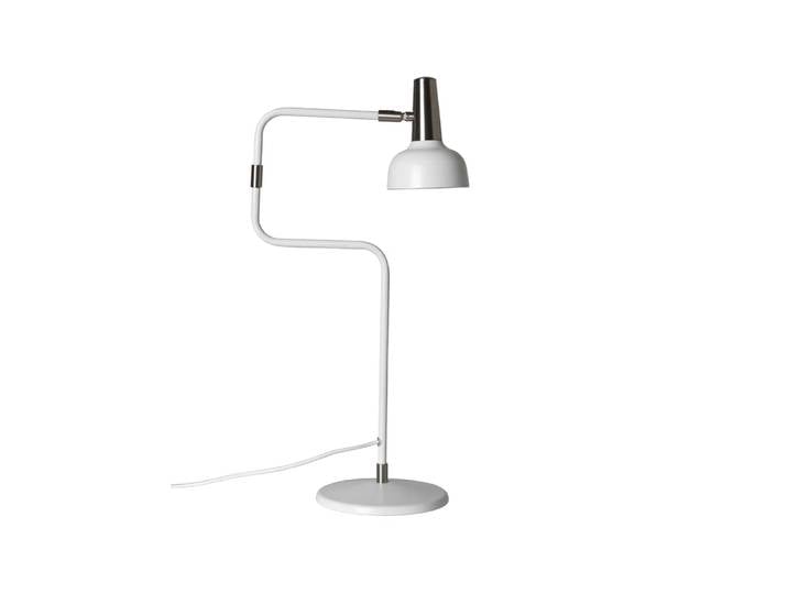 CO Bankeryd Lampe de table Ray blanc, détails en nickel