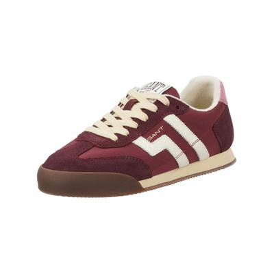 Sneaker GANT "Gant Sneaker Nubukleder/Textil", Damen, Gr. 39, Textil, rot (rot, pink), Nubukleder, Textil, Schuhe Sneaker