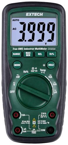 Extech EX505A-K Hand-Multimeter digital CAT IV 600V Anzeige (Counts): 6000