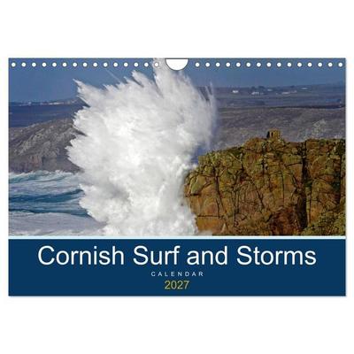 Cornish Surf and Storms (Wall Calendar 2027 DIN A4 landscape), CALVENDO 12 Month Wall Calendar