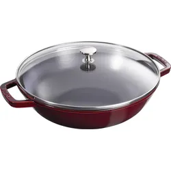 Staub Wok 30 cm Grenadine mit Deckel