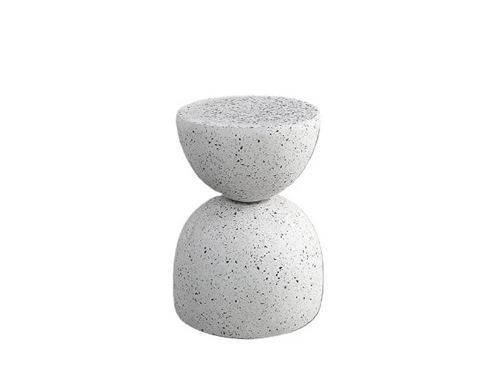 YCCHAH Sofatisch Wohnzimmer Villa Kreative Bewegliche Couchtisch Nordic Runde Terrazzo Beistelltisch Balkon Freizeit Tisch Wohnzimmer-Beistelltisch(B)