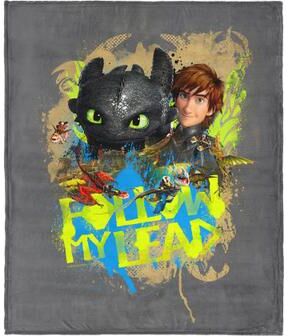 How to Train Your Dragon Follow My Lead Silk Touch Throw Blanket 50x60 inches by THE NORTHWEST GROUP in Follow My Lead (Size OS)