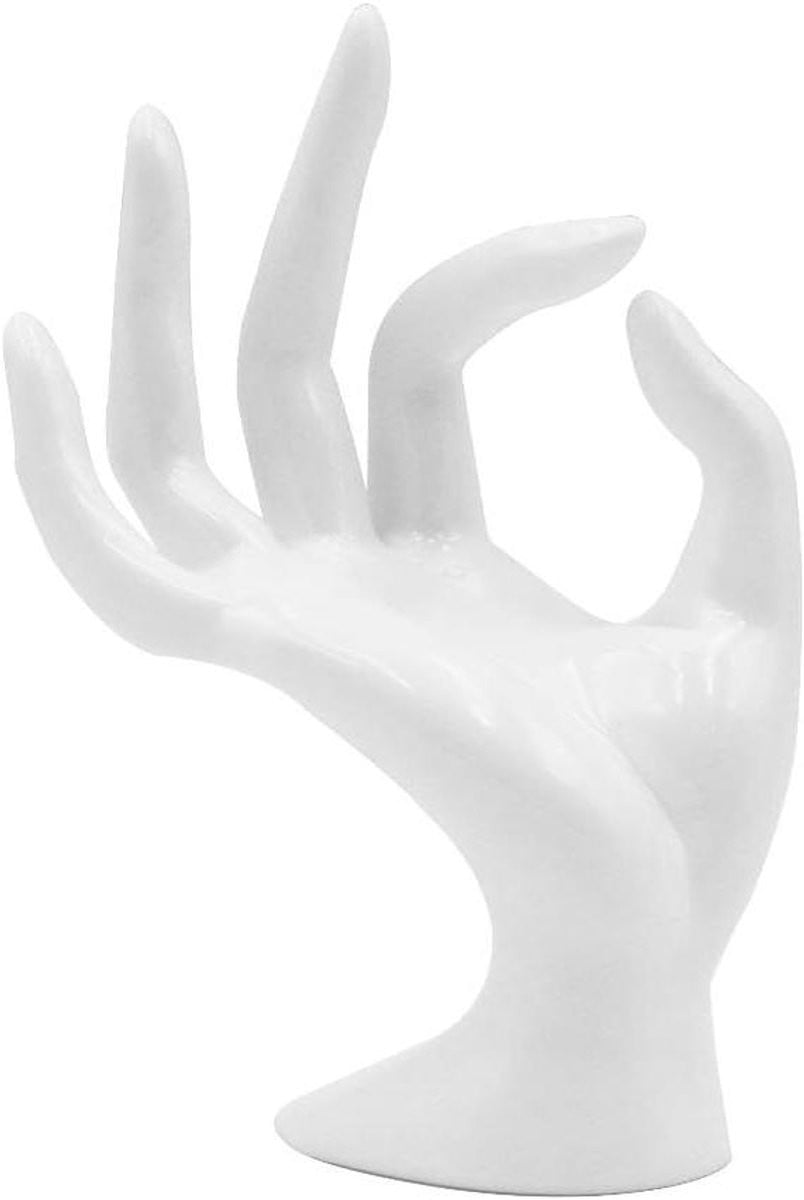 Wit plastic display rack voor OK hand model voor tabletop opslag