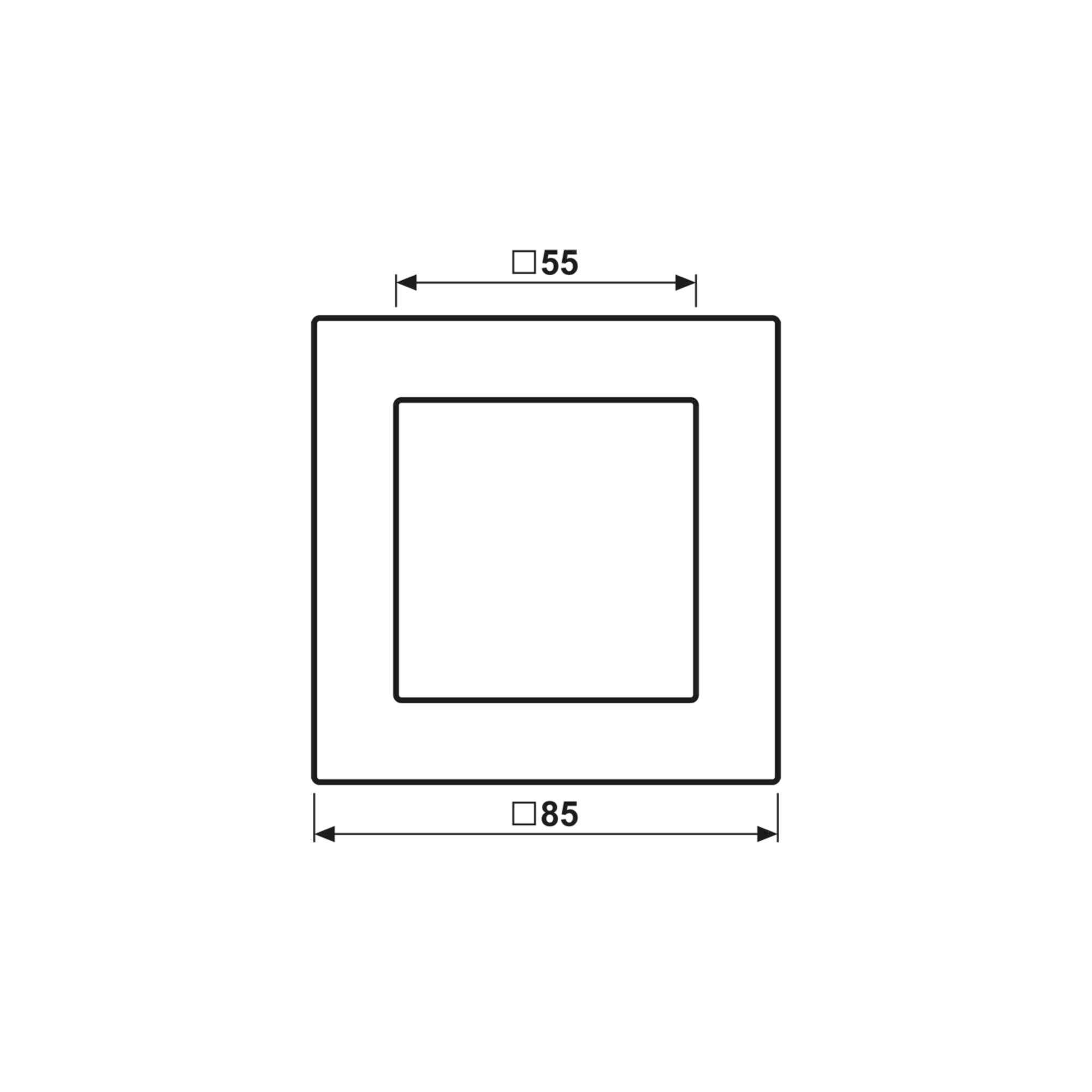 Jung Rahmen 1-fach A 550 A5581BFSWM)