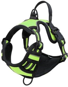 Uplifted Finds Heavy Duty No Pull Reflective Adventure Harness green m
