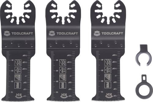 TOOLCRAFT TO-10283178 Bimetall Multifunktionswerkzeug-Zubehör-Set 32.5mm 3St.